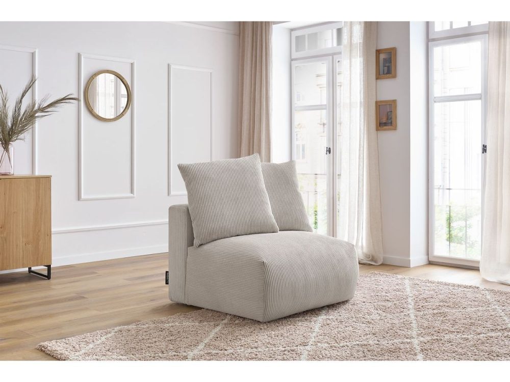 Chauffeuse 1 place sans accoudoir pour canape modulable VOLTAIRE – Image 2