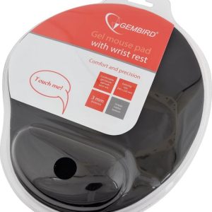 Gembird MP-GEL-BLACK tapis de souris Noir Gembird MP-GEL-BLACK tapis de souris Noir