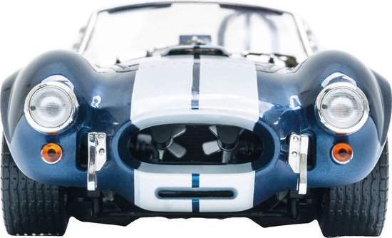 Muursticker voiture de course bleu