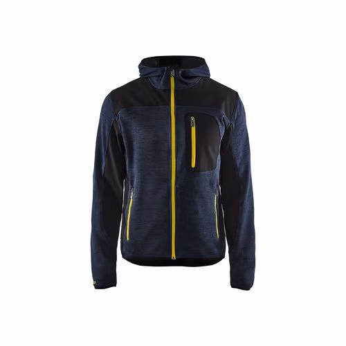 Veste tricotée à capuche
