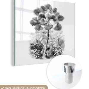 MuchoWow® Peinture sur verre 50×50 cm – Peinture sur verre acrylique – Design – Nature – Arbre – Photo sur verre – Peintures