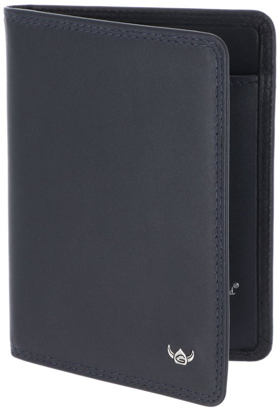 Golden Head Cuir étui pour carte d'identité Polo RFID Protect Ausweisetui 4480 Marineblau bleu marine