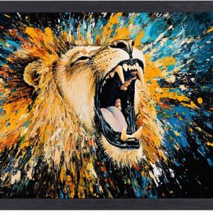 Lion coloré et dynamique – Peinture lion – Peintures animalières – Expressionnisme abstrait – Décoration sur toile avec cadre – Décoration de bureau – Toile avec cadre boîte 150×100 cm Lion coloré et dynamique – Peinture lion – Peintures animalières – Expressionnisme abstrait – Décoration sur toile avec cadre – Décoration de bureau – Toile avec cadre boîte 150×100 cm