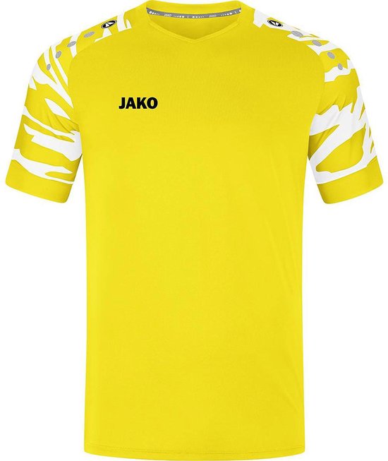 JAKO Chemise Wild Manches Courtes Citroen- Wit Taille M