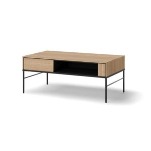 Table basse 110 cm VERONA effet chene avec niche Table basse 110 cm VERONA effet chene avec niche