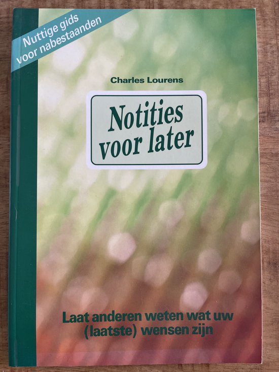 Notities voor later