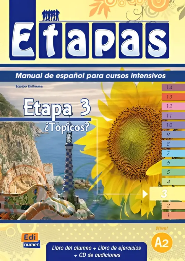 Etapas 3 - ¿tópicos? Libro de alumno/ejercicios + cd-audio