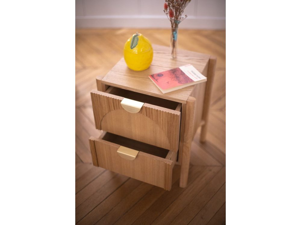 Table de chevet LOLA plaque frene – Image 3