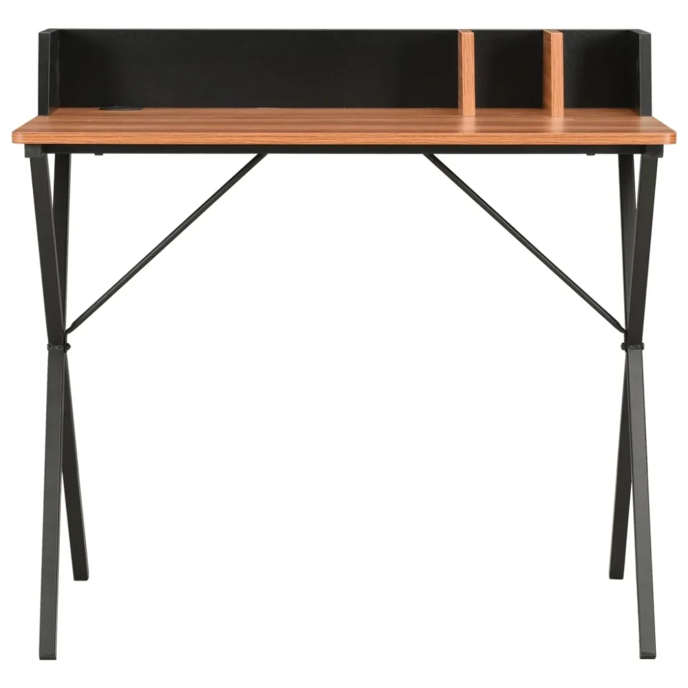 Desk Black and Brown 80x50x84 cm – Image 2