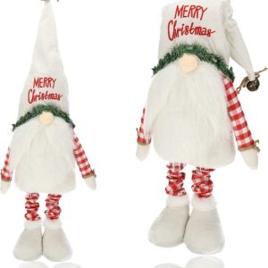 Nain de Noël debout 98 cm et 68 cm – Nain de Noël avec chapeau pointu Witte – Pop nain en peluche – Nain du Père Noël – Nain de jardin et décoration de Noël Nain de Noël debout 98 cm et 68 cm – Nain de Noël avec chapeau pointu Witte – Pop nain en peluche – Nain du Père Noël – Nain de jardin et décoration de Noël