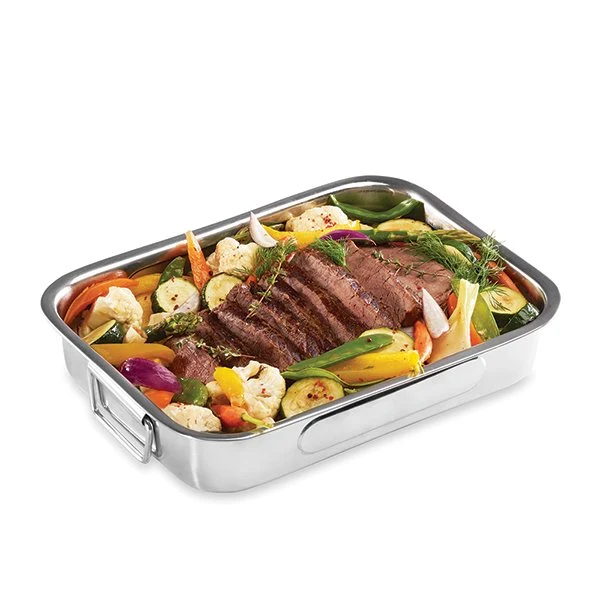 Plat à four rectangulaire inox 35 cm Baumalu – Image 3