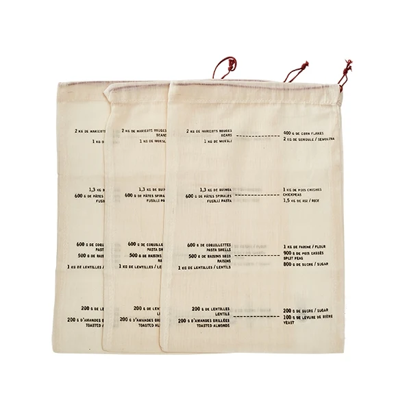 Set de 3 sacs coton gradués Elicuisine – Image 3
