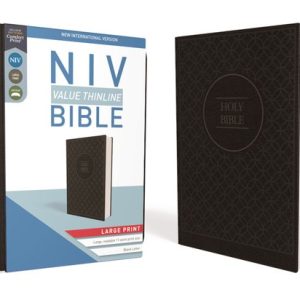 NIV, Value Thinline Bible, Large Print, Imitation Leather, Gray/Black New International Version, Value Thinline, Imitation Leather, Charcoal/Black NIV, Value Thinline Bible, Large Print, Imitation Leather, Gray/Black New International Version, Value Thinline, Imitation Leather, Charcoal/Black