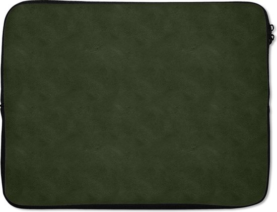 Housse pour ordinateur portable 15 pouces - Cuir - Vert - Animaux - Housse pour ordinateur portable