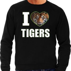 I love tigres pull avec animaux photo d’un tigre noir pour femme – cadeau pull tigres amoureux M I love tigres pull avec animaux photo d’un tigre noir pour femme – cadeau pull tigres amoureux M