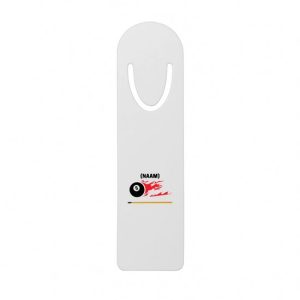 Hacebo® – Billard -page en métal avec naam de billard – Billard – Marque-pages Sport – 12,7 cm x 3,2 cm