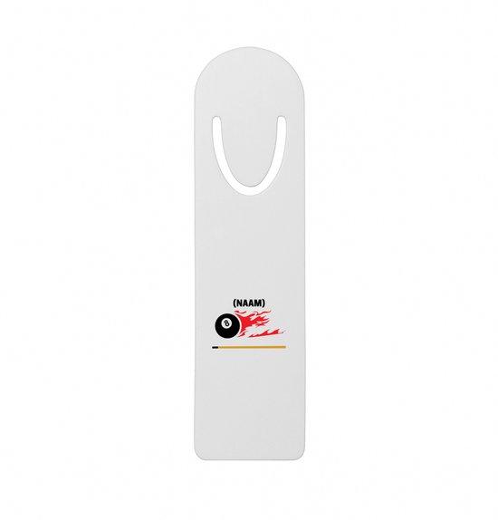 Hacebo® - Billard -page en métal avec naam de billard - Billard - Marque-pages Sport - 12,7 cm x 3,2 cm