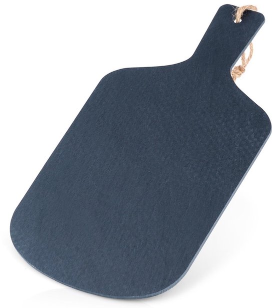 Excellent Houseware - Serveerplank - 28,5 x 15 cm - Natuursteen - Zwart
