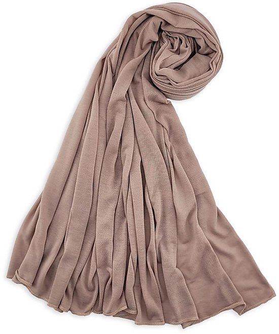 JB Collection - Foulards - foulard en jersey de polyester uni rose antique - rose antique