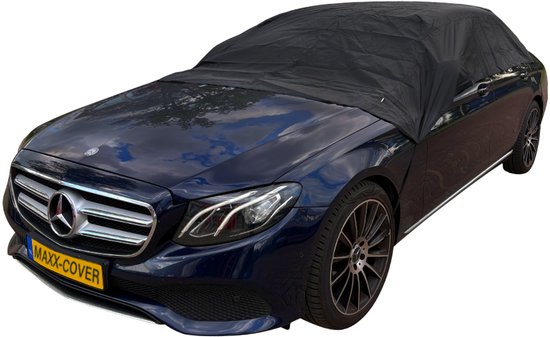 Housse de toit de voiture Maxxcovers toutes saisons – Taille L 292 x 145 x 51 cm – Housse de voiture imperméable – Polyester 200D – Zwart