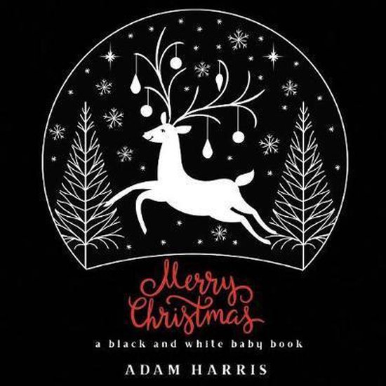 High Contrast Baby Books- Merry Christmas Un livre de Bébé en noir et White