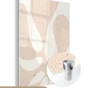 MuchoWow® Peinture sur verre 120×160 cm – Peinture sur verre acrylique – Plantes – Abstrait – Rose – Pastel – Photo sur verre – Peintures MuchoWow® Peinture sur verre 120×160 cm – Peinture sur verre acrylique – Plantes – Abstrait – Rose – Pastel – Photo sur verre – Peintures