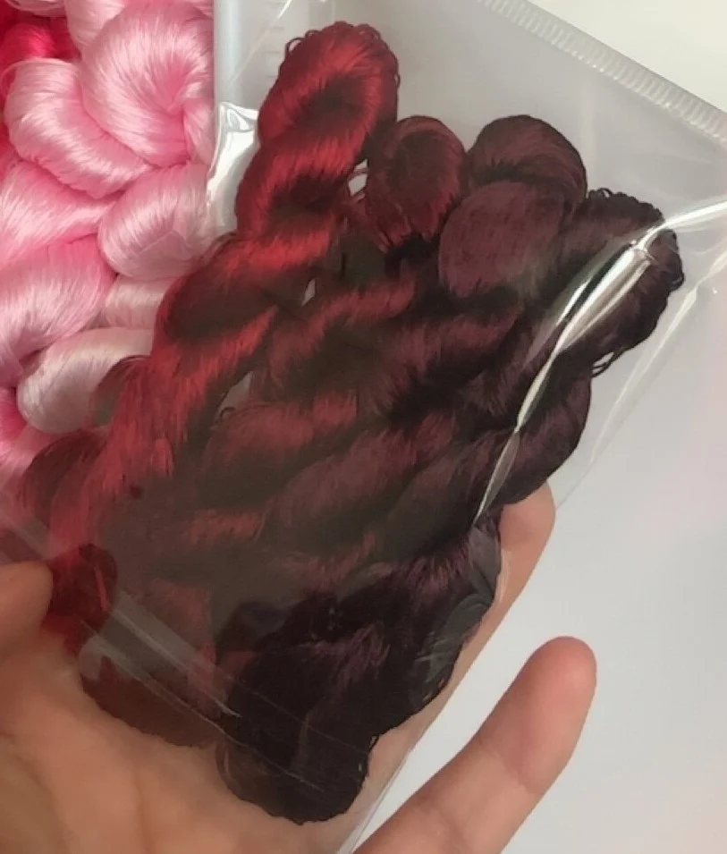 80m Suzhou Embroidery Untwisted Mulberry Silk Thread(#03(9-12) 80m*4) - Ronghua Threads
