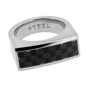 Orphelia RSG-033/54 – Anneau Noir IP – Acier inoxydable – 0,9 cm – Taille 17,25 mm (54) Orphelia RSG-033/54 – Anneau Noir IP – Acier inoxydable – 0,9 cm – Taille 17,25 mm (54)