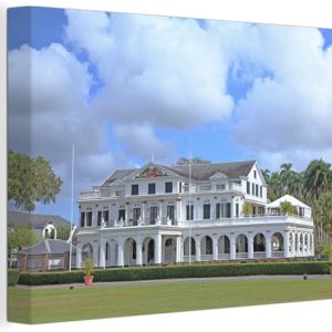 Palais présidentiel en toile Paramaribo 2cm 30×20 cm – petit – Tirage photo sur toile (Décoration murale salon / chambre)