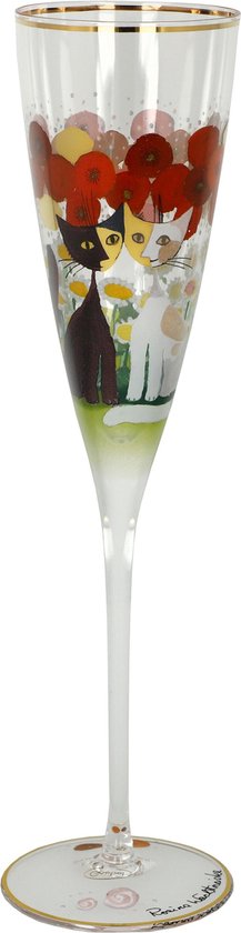 Goebel – Rosina Wachtmeister | Verre à Champagne Lestate en giardino | Glas – 27 cm – avec de l’or véritable – 100 ml Goebel – Rosina Wachtmeister | Verre à Champagne Lestate en giardino | Glas – 27 cm – avec de l’or véritable – 100 ml