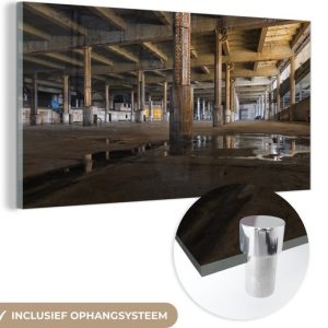 MuchoWow® Peinture sur verre – Bâtiment abandonné à Manchester – 120×60 cm – Peintures sur verre acrylique – Photo sur Glas MuchoWow® Peinture sur verre – Bâtiment abandonné à Manchester – 120×60 cm – Peintures sur verre acrylique – Photo sur Glas