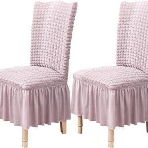 Housses de chaise pour la salle à manger, ensemble de 2, housses de chaise extensibles avec jupe, housses de protection amovibles et lavables pour chaises de cuisine, pour la maison, les fêtes et les mariages (violet, 2 pièces) Housses de chaise pour la salle à manger, ensemble de 2, housses de chaise extensibles avec jupe, housses de protection amovibles et lavables pour chaises de cuisine, pour la maison, les fêtes et les mariages (violet, 2 pièces)