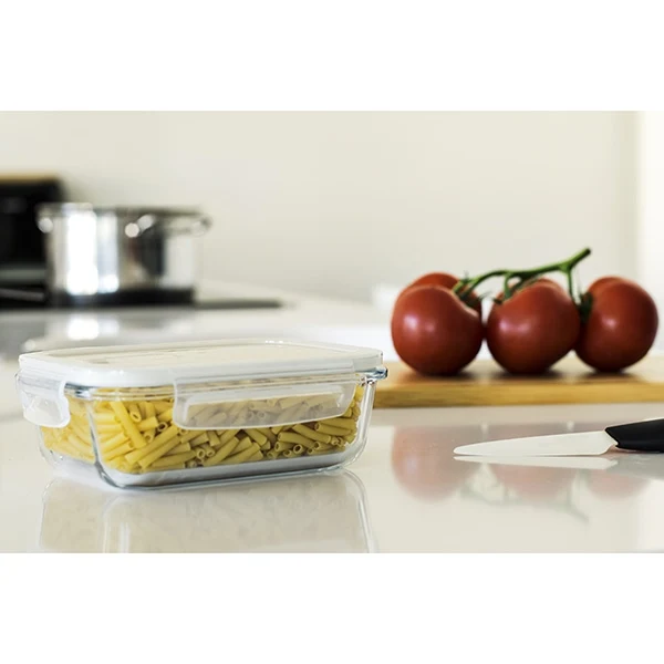 Boîte rectangulaire en verre 650 ml Pebbly – Image 2