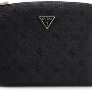 GUESS trousse de maquillage Wilder Top Zip Cosmetic Bag Black noir