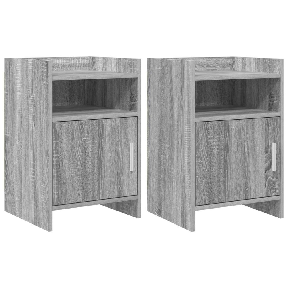 Bedside Tables 2 pcs Grey Sonoma 40 x 36 x 60 cm