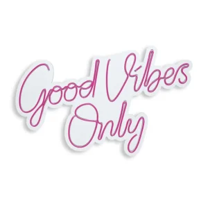 Good Vibes Only 2 Wandleuchte – Rosa