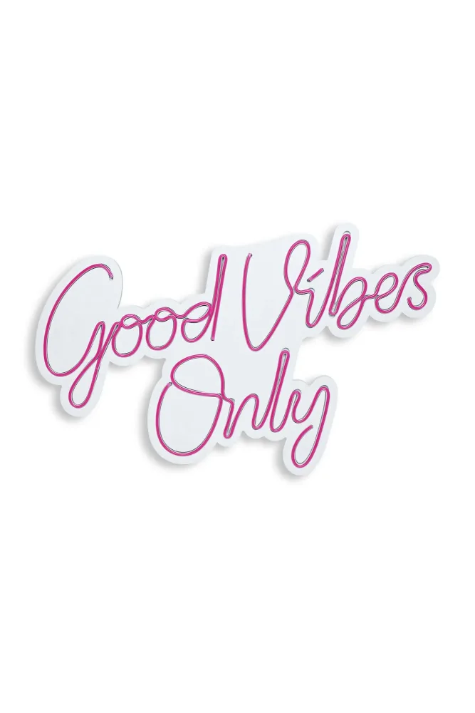 Good Vibes Only 2 Wandleuchte - Rosa