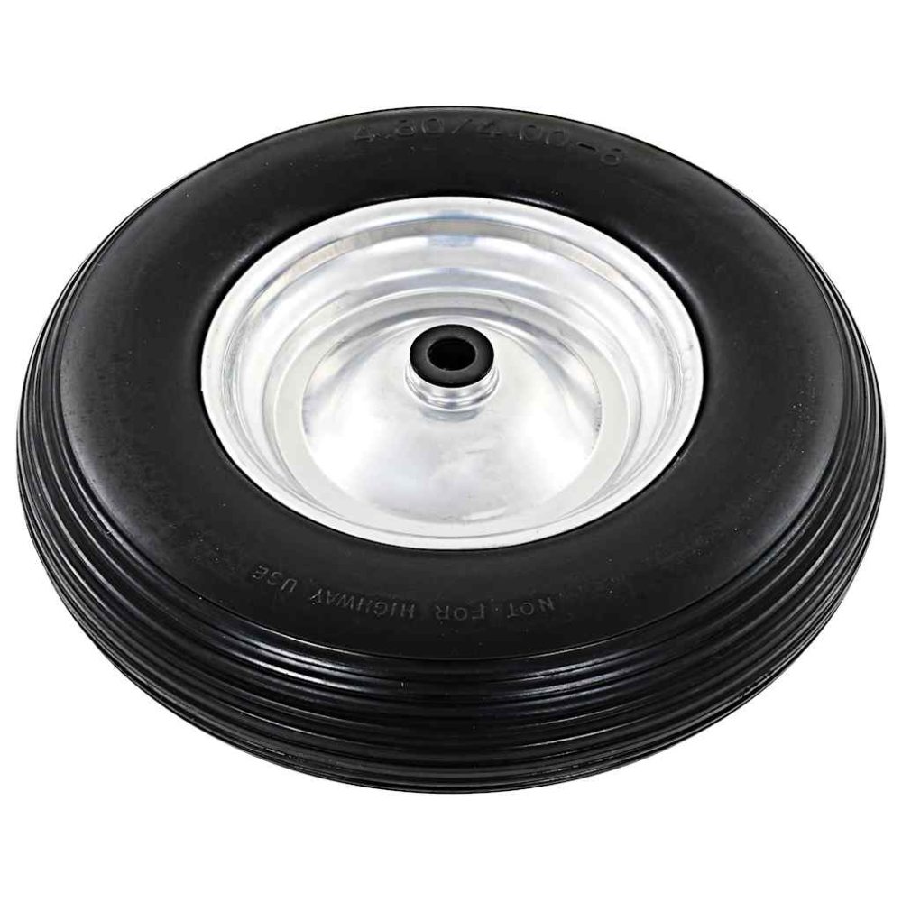 Wheelbarrow Wheel with Axle Solid PU 4.00-8 390 mm – Image 2