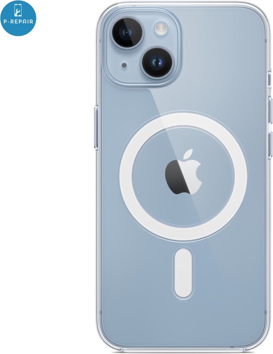 iPhone 14 Plus Magnetic Case Clear - Coque transparente avec cercle magnétique - Compatible avec Apple iPhone 14 Plus.