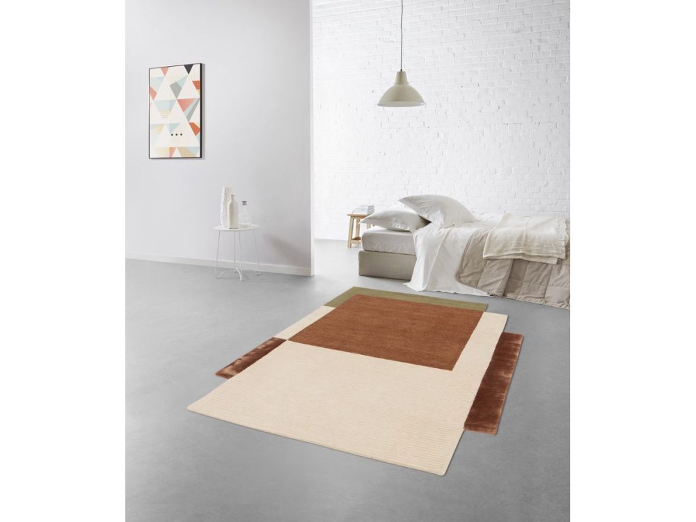 Tapis poils courts AFNAN motifs abstraits – Image 3