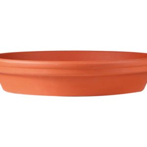 SPANG Untersetzer Ton ø 22×4.5 cm transparent glasiert terracotta SPANG Untersetzer Ton ø 22×4.5 cm transparent glasiert terracotta