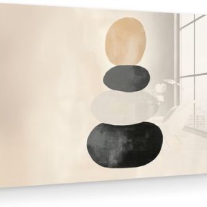 MuchoWow® Tableau sur verre 80×40 cm – Tableau acrylique sur verre – Japandi – Wabi sabi – Beige – Photo sur verre – Décoration murale salon – Décoration murale chambre – Peintures MuchoWow® Tableau sur verre 80×40 cm – Tableau acrylique sur verre – Japandi – Wabi sabi – Beige – Photo sur verre – Décoration murale salon – Décoration murale chambre – Peintures