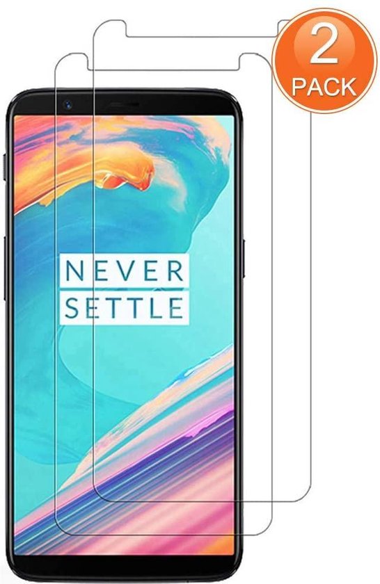 OnePlus 5 Screen Protector Glas - Protecteur d'écran en Tempered Glass trempé - 2x QUALITÉ AR