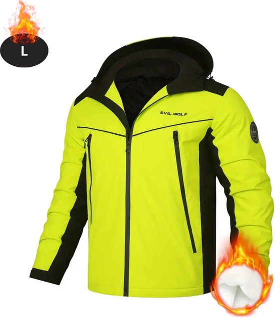 Nivard Combinaison de ski - Pantalon de ski - Veste de ski - Combinaison de ski - Sports d'hiver - Homme - Hiver - Polaire chaude - Vert - Taille L
