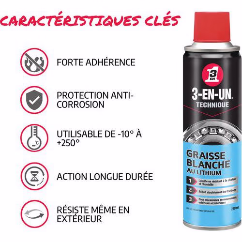 Lot de 6 à 12 graisses blanches Lithium – Image 2