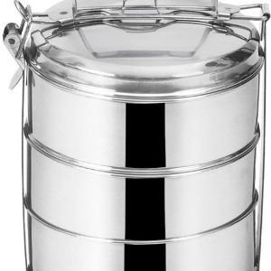 Orion Lunch Box – Conteneur alimentaire – 3 étages – Inox – Met handvat Orion Lunch Box – Conteneur alimentaire – 3 étages – Inox – Met handvat