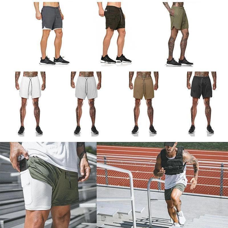 Short de Sport en Deux Couches à Séchage Rapide – Image 3