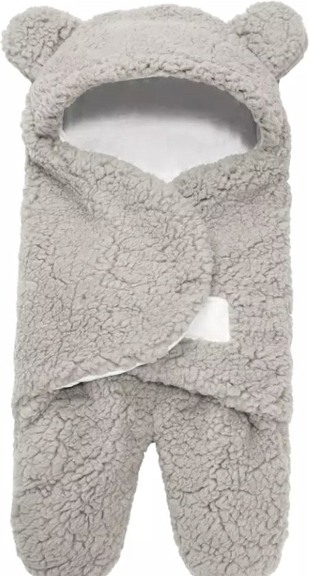 IL BAMBINI - Doudou ours en peluche - Gigoteuse - nouveau-né - Gris clair