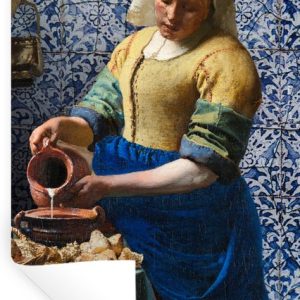 Muurstickers – Sticker Folie – Melkmeisje – Delfts Blauw – Vermeer – Schilderij – Oude meesters – 20×40 cm – Plakfolie – Muurstickers Kinderkamer – Zelfklevend Behang – Zelfklevend behangpapier – Stickerfolie Muurstickers – Sticker Folie – Melkmeisje – Delfts Blauw – Vermeer – Schilderij – Oude meesters – 20×40 cm – Plakfolie – Muurstickers Kinderkamer – Zelfklevend Behang – Zelfklevend behangpapier – Stickerfolie