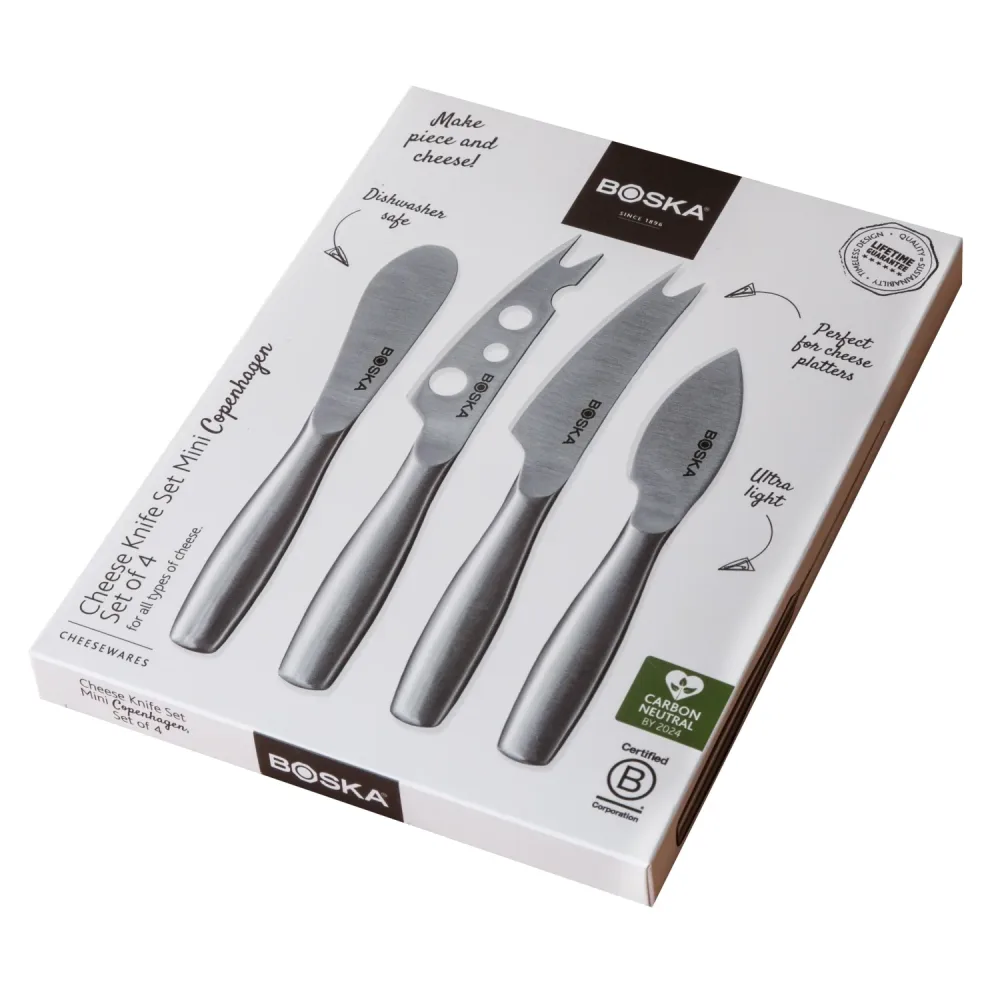 Käsemesser-Set Mini Copenhagen silber Edelstahl 176x146x21mm – Image 2